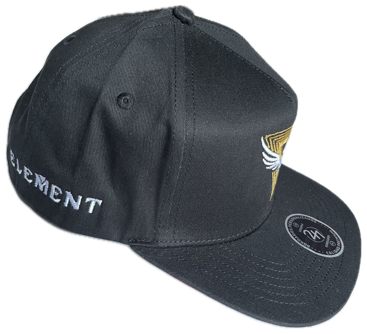 Element Black Gold Red Hat Plana Ajustable Snapback